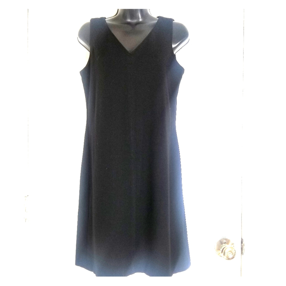 J Crew Black V Neck Dress